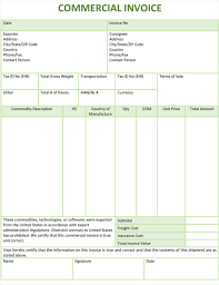 8 Free Commercial Invoice Templates To Stay Professional Excel Word