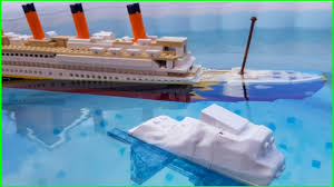 lego titanic copy sinking !! youtube