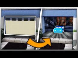 Working Garage Door In Minecraft Youtube Minecraft Room Garage Doors Minecraft