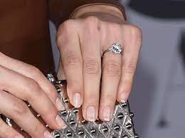 You Won T Believe The Cost And Carat Size Of These Celebrity Engagement Rings Celebrity Engagement Rings Engagement Celebration Round Solitaire Engagement Ring