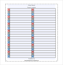 If you electrical panel label template excel | printable label. Electrical Panel Schedule Template Pdf Printable Schedule Template