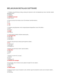 Sistem operasi menjadi contoh yang menonjol untuk software sistem, pada dasarnya. Latihan Melakukan Instalasi Software
