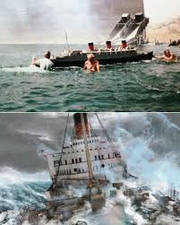 The S.S. Poseidon, made famous by Paul Gallico's 1969 novel The Poseidon  Adventure and the 1972 film, was imagined as a grand but aging ocean liner  overturned by disaster. In the book,
