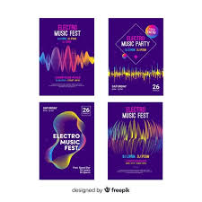 Baixe Colecao De Cartaz De Som Wave Gratuitamente Vector Free Waves Sound