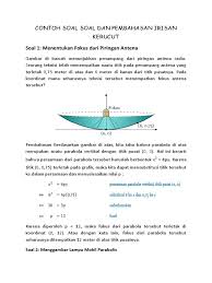 Maybe you would like to learn more about one of these? Soal Soal Irisan Kerucut