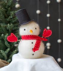 Schneemann Basteln Styroporkugeln Wolle Filz Weihnachtsdeko Christmas Schneemann Basteln Weihnachten Weihnachtsbasteln Basteln Weihnachten