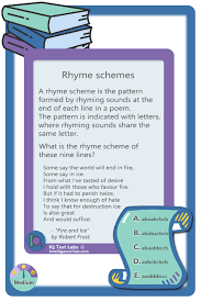 Rhyme Schemes Rhyme Scheme Rhymes 5th Grade Reading