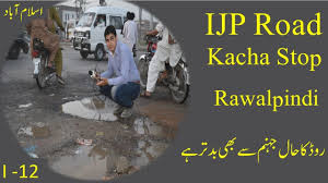 Ijp Road Islamabad Kacha Stop Ki Khasta Hali Youtube
