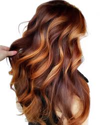 Beautiful blood red, crimson hair with blonde on top sent in by haleigh: 50 Best Red Hairstyles Worth Trying Asap Balayage Highlights Balayage Highlights