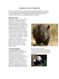 Pe o lista de prioritati, numita lista rosie, sunt consemnate peste 25.000 de specii din intreaga lume. Flori Si Animale Pe Cale De Disparitie