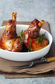 Souris d'agneau confites à l'huile d'olive, miel et thym. Souris D Agneau Roties Au Miel A L Ail Rose Et Au Thym