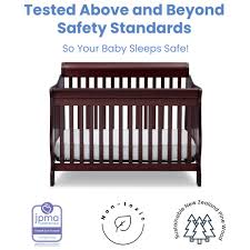 Delta Children Canton 4 In 1 Convertible Crib Black Walmart Com Baby Cribs Convertible Delta Children Baby Cribs