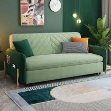 Ein schlafsofa für jede nacht bietet tagsüber angenehmen sitzkomfort und verwandelt sich am abend zu einem vollwertigen bett. Schlafsofa Fur Kingsize Bett Grun Gepolstert Ausziehbares Sofa