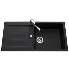 Evier Granit Noir Schock Typos 1 Grand Bac 1 Egouttoir Des Eviers Resistants Cuisissimo Granit Noir Evier Granit