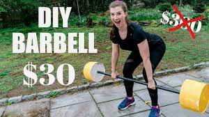 The higher a barbell's diameter, the more support or higher. Diy Barbell For 30 The Easy Way How To Make Gym Equipment From Concrete Mix If Only April Youtube
