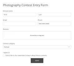 Maybe you would like to learn more about one of these? Photography Contest Entry Form Template 123 Form Builder