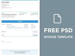 Download Free Psd Invoice Template Psd Free File Download Now