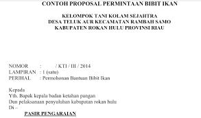 Berbagai upaya saat ini di lakukan pemerintah agar dapat membantu masyarakat dalam meningkatkan hasil pertanian. Proposal Permohonan Bibit Ikan Oleh Kelompok Tani Antapedia Com