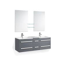 Check spelling or type a new query. Meuble Double Vasque Gris Madrid Vidaxl Be