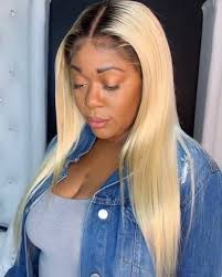 Amazon.com: 1B/613 蕾絲前假髮 真髮漸層色 13x4 免費零件 金髮 絲質直髮 9A 巴西 100% Remy 頭髮 蕾絲前假髮  附嬰兒頭髮 預拔無膠 漸層真髮假髮 : 美容與個人護理