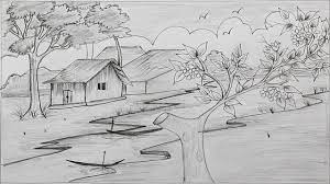 How To Draw A Village Scenery With Pencil Step By Step Village Scene Drawing Drawing Scenery Pencil Drawing Tutorials 5 11 how to draw a village scenery with pencil video playkindle org indian village dra.