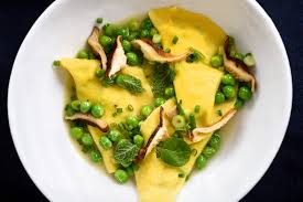 Mezzelune Pasta With Peas And Shiitake Mushrooms Recipe Recipe Pasta With Peas Recipes Cooking Nytimes