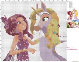 Free unicorn cross stitch patterns. Mia With Unicorn 2 Cross Stitch Pattern Mia And Me Free Cross Stitch Patterns Simple Unique Alphabets Baby