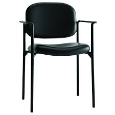 Chairs with farmhouse table #overstuffedaccentchairs id:1334067129. Hon Scatter Guest Chair With Arms Leather Stacking Office Furniture Black Vl616 Buy Online In Bahamas At Bahamas Desertcart Com Productid 22956171