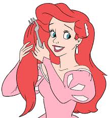 Ariel Combing Her Hair With Dinglehopper Fork Mermaid Disney Disney Movie Characters The Little Mermaid