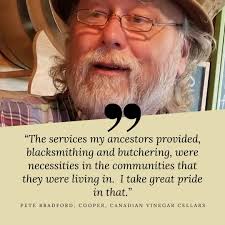 Live coopering demonstration at Primitive Skills Weekend