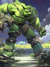 Porn image of gay 20 green goblin digital art standing full shot created by  AI HD phone wallpaper