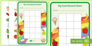 Free My Food Reward Chart Reward Chart Food Good