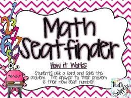 math seatfinder a seating chart management activity