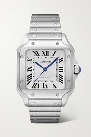 .content/dam/cartier_dam/mmpackshots/jewelry/all_collections/ac 3.png écrou de cartier,alttext:megamenu jewellery all collection ecrou b4231800. Silver Santos De Cartier Automatic 35mm Medium Stainless Steel Watch Cartier Net A Porter