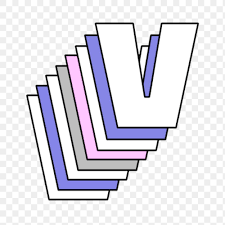 3d Layered V Letter Png Pastel Stylized Typography Free Image By Rawpixel Com Gade Lettering Letter V Typography