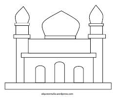 Mewarnai gambar masjid sarana karya. Contoh Mewarnai Gambar Masjid Untuk Anak Tk Nusagates