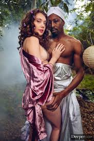 Elena Koshka worships the studs majestic black shaft