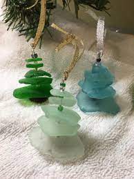 Green and white sea glass christmas tree ornament chimesbytheseashore 5 out of 5 stars (92) $ 18.00 free shipping add to favorites christmas sea glass, christmas gift, christmas decor, beach decor, coastal christmas, beachy christmas, hostess gift, housewarming gift dkellystudio 5 out of 5 stars (235. Beach Glass Christmas Tree Ornament Beach Glass Crafts Glass Christmas Tree Glass Christmas Tree Ornaments