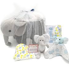 Buy any 4, save 5%. Buy Baby Shower Gifts New Baby Newborn Essential Gift Basket Beautiful Elephant Theme Gift Wrapped For A Boy Or Girl All In One Registry Essential Stuff For Boys Or Girls Includes
