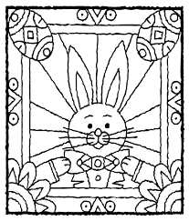 Perfect for a coloring book. Easter Bunny With Eggs Coloring Page Crayola Com