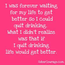 For the alcoholic, they literally stop wanting to learn or advance themselves on any level other than the one they are already on. Alcohol Free