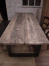 oud eiken houten tafel tafels eetkamertafel