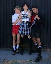 Skirts allow better ventilation, no internal seams chafing at the thighs to cause. Pin By Ssshhlaakk On Brands Genderless Fashion Gender Fluid Fashion Guys In Skirts