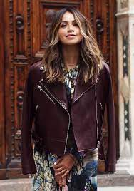 Luisaviaroma Style Lab Sincerely Jules Burgundy Leather Jacket Red Jacket Leather Hair Color Burgundy