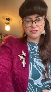 Yesterday I wore three of my new Bird Brooches just because I can 💁🏼‍♀️