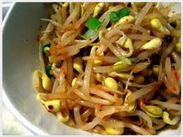 Kongnamul Feves Germees Coreennes Recette Feves Recette Asiatique Feves Germees