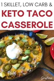 Now i'm happy to share with you a keto pizza casserole recipe the whole family will love! Best Cheesy Keto Taco Casserole Recipe Easy Low Carb Skillet Dinner