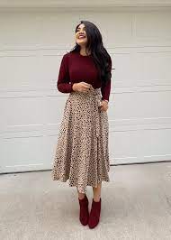 Thankful For You Dress Burgundy Modest Winter Outfits Casual Chic Fall Outfits Modest Dresses For Women