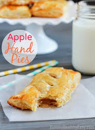 Apple Hand Pies Are Flaky Puff Pastry Squares Filled With Homemade Easy Apple Pie Filling They Re A Simple Apple Hand Pies Apple Recipes Puff Pastry Recipes