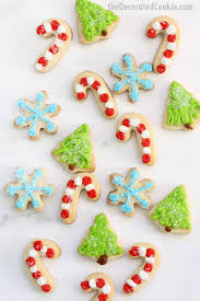 Beautiful decorated christmas cakes & cookies. Mini Christmas Cookies Easy Sprinkle Topped Holiday Cookies